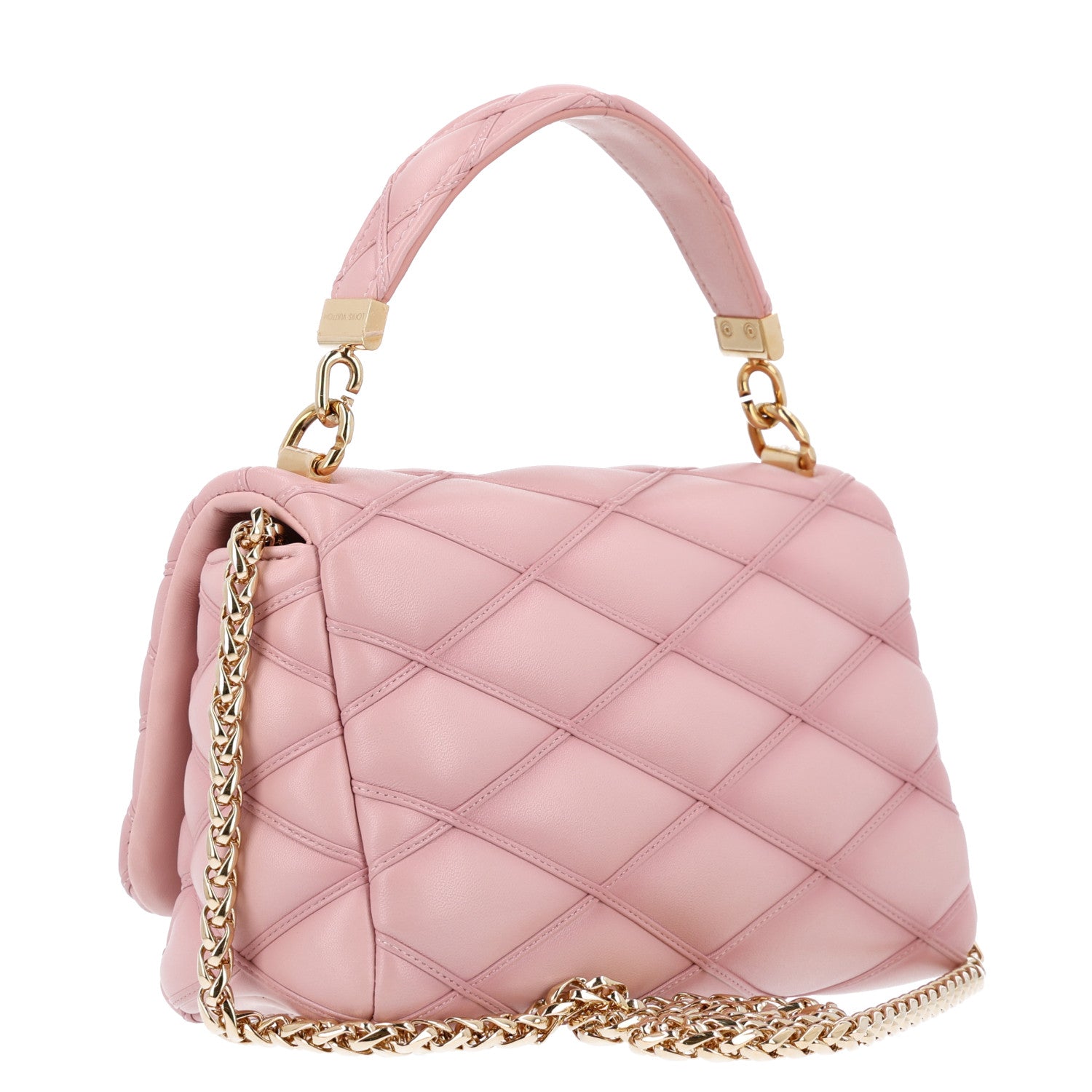 Louis Vuitton Lambskin Malletage Top Handle GO-14 MM Rosabella 5 of 11