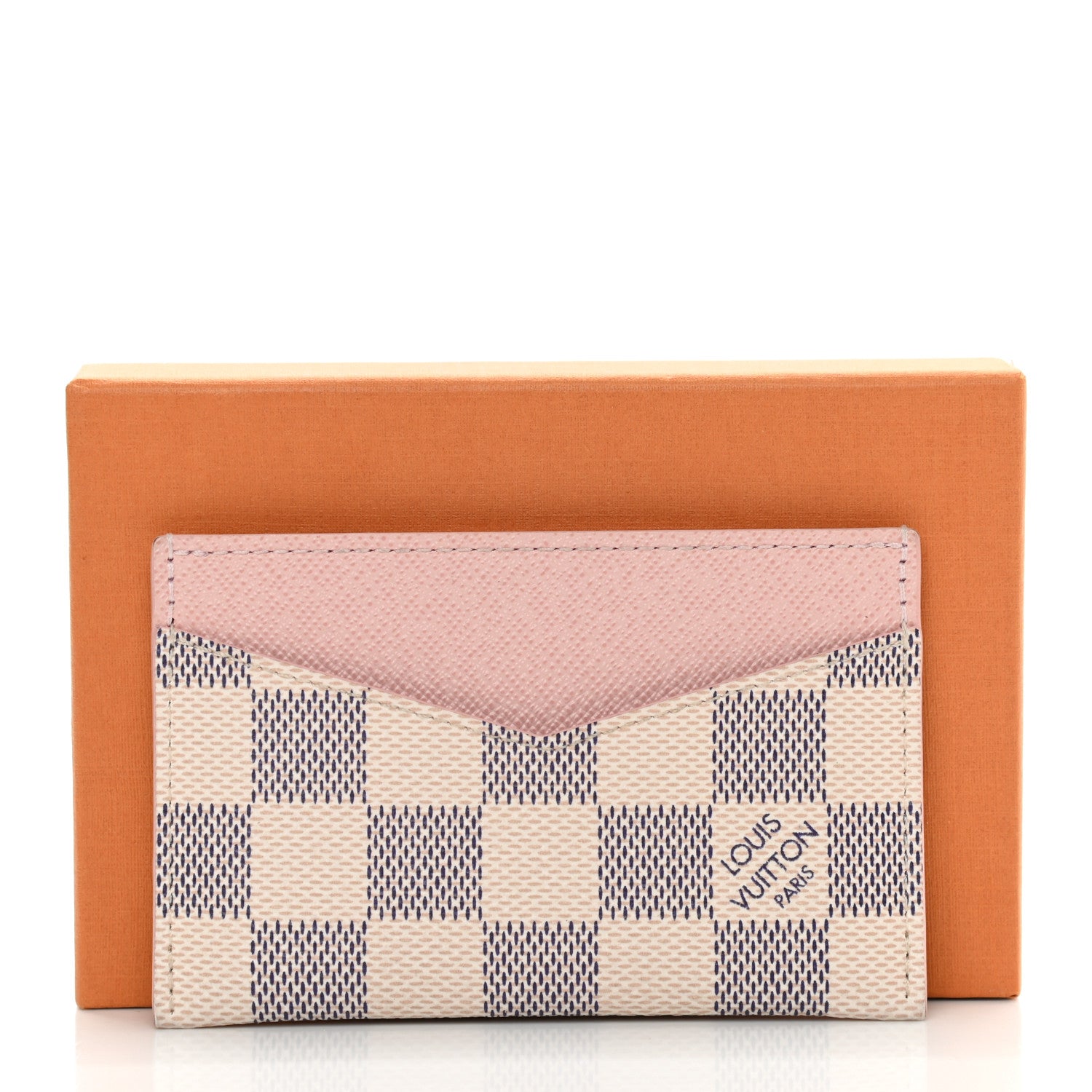 Louis Vuitton Damier Azur Daily Card Holder Rose Ballerine 9 of 9