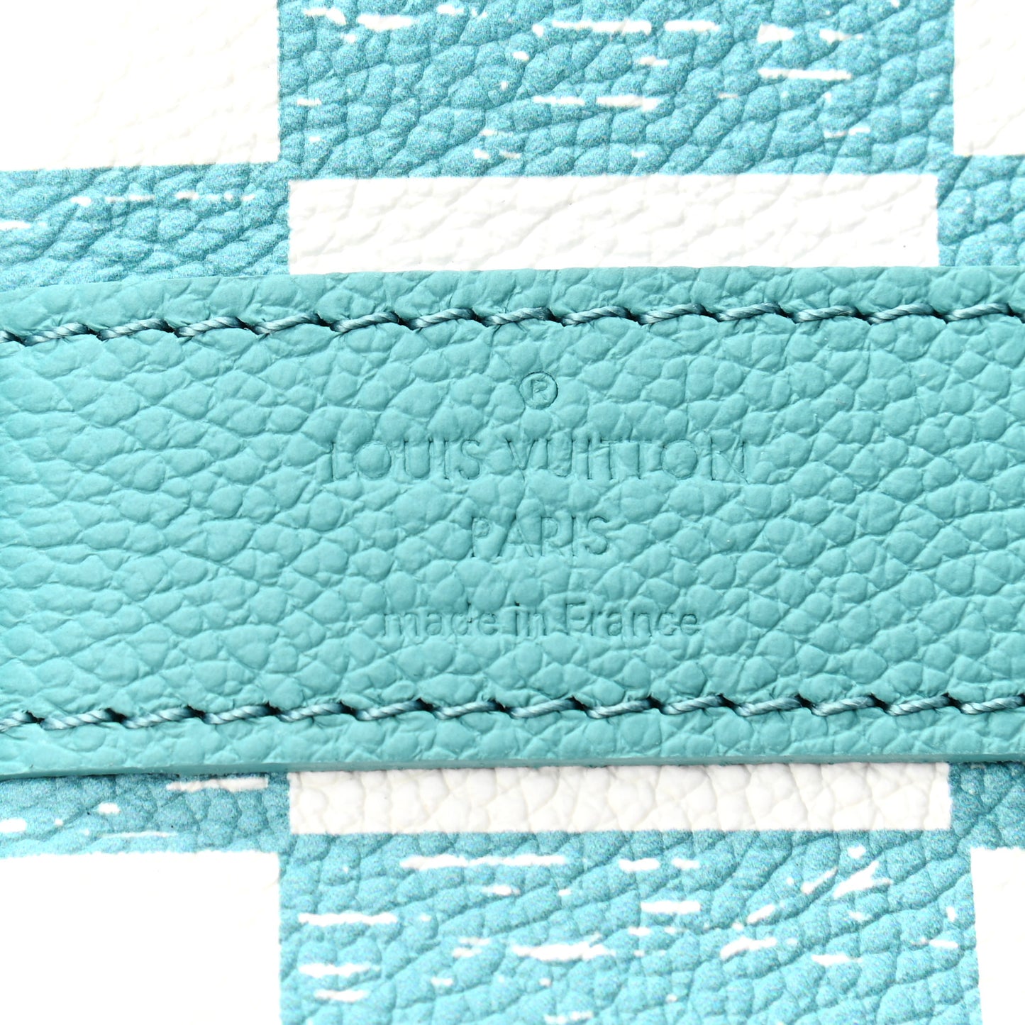 Calfskin Damier Keepall Bandouliere 45 Teal