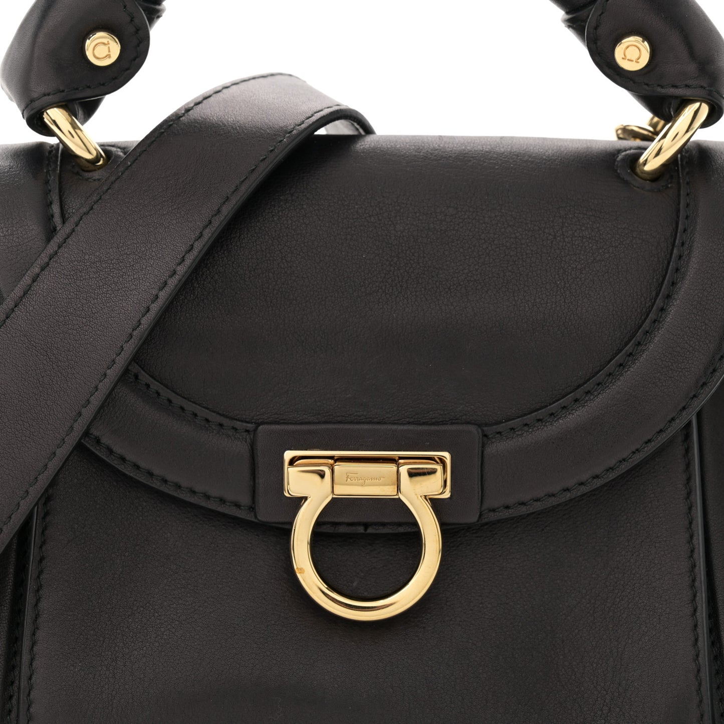 Lambskin Suzanna Gancini Small Satchel Black