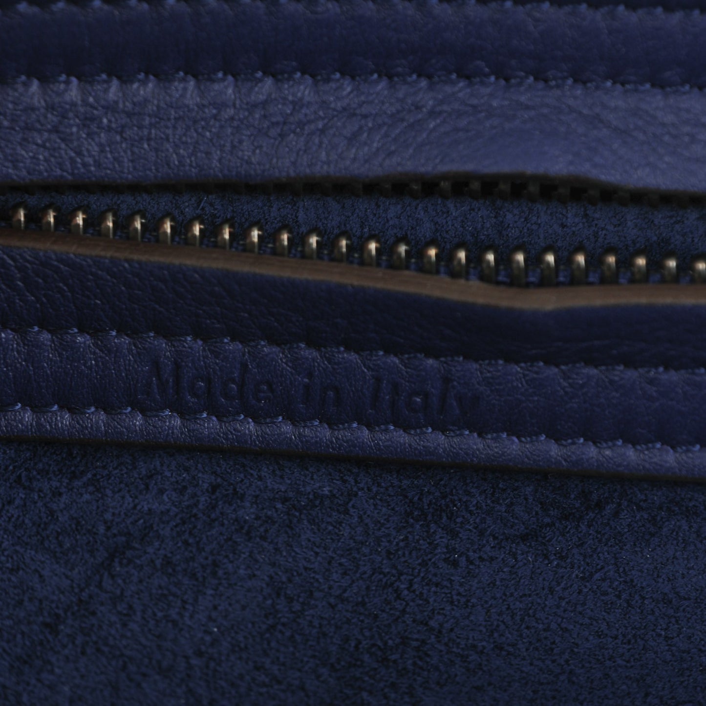 Supple Calfskin Medium Phantom Luggage Indigo