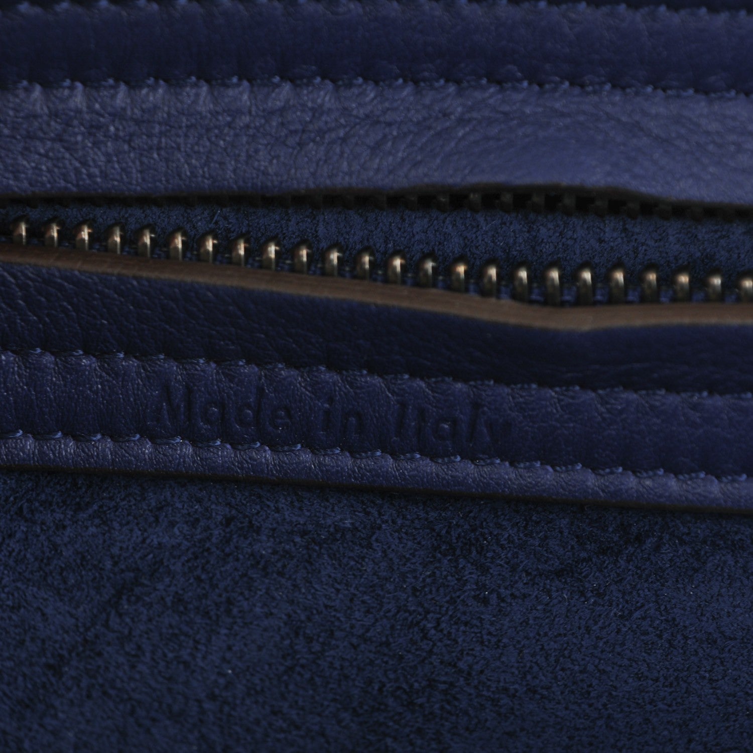 Celine Supple Calfskin Medium Phantom Luggage Indigo 6 of 9