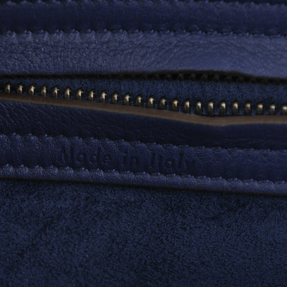 Celine Supple Calfskin Medium Phantom Luggage Indigo 6 of 9