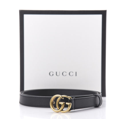 Gucci Calfskin Double G 20mm Belt 90 36 Black 6 of 6