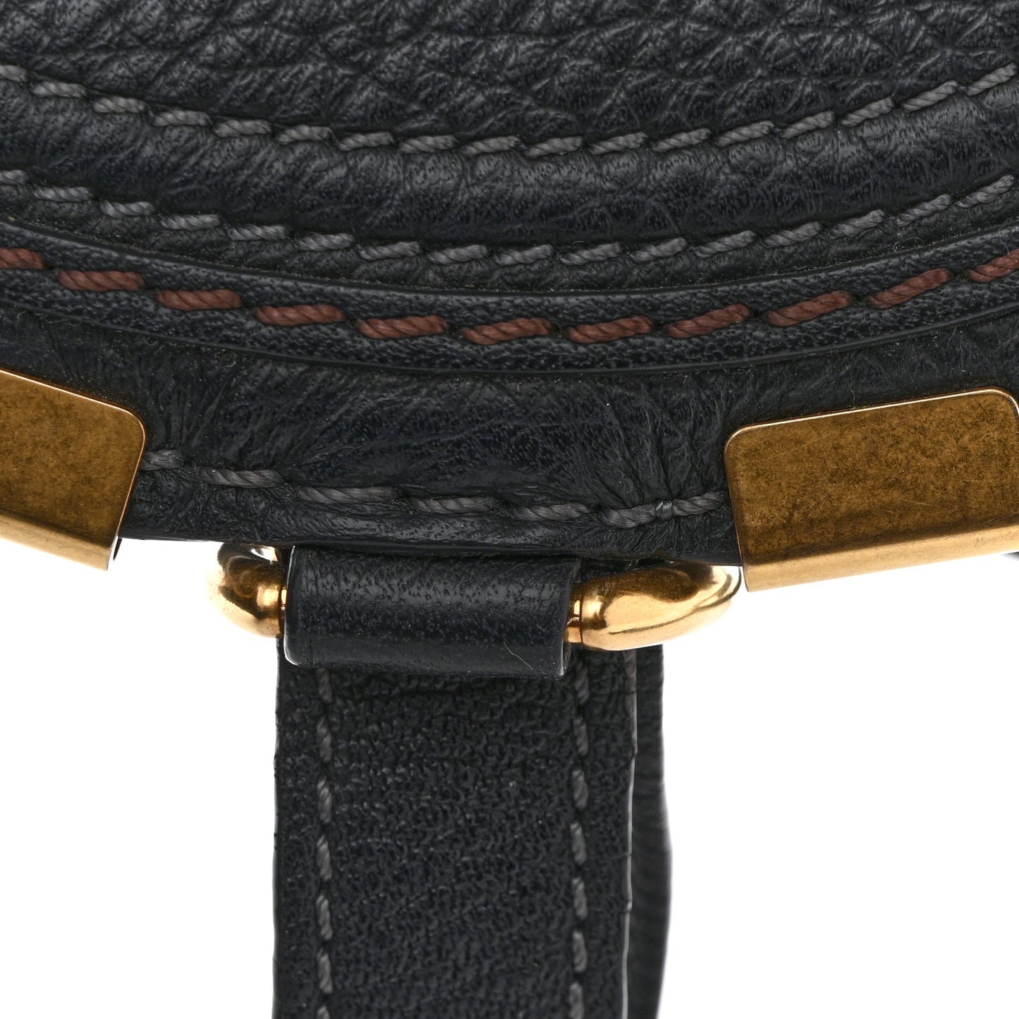 Calfskin Mini Marcie Round Crossbody Bag Black