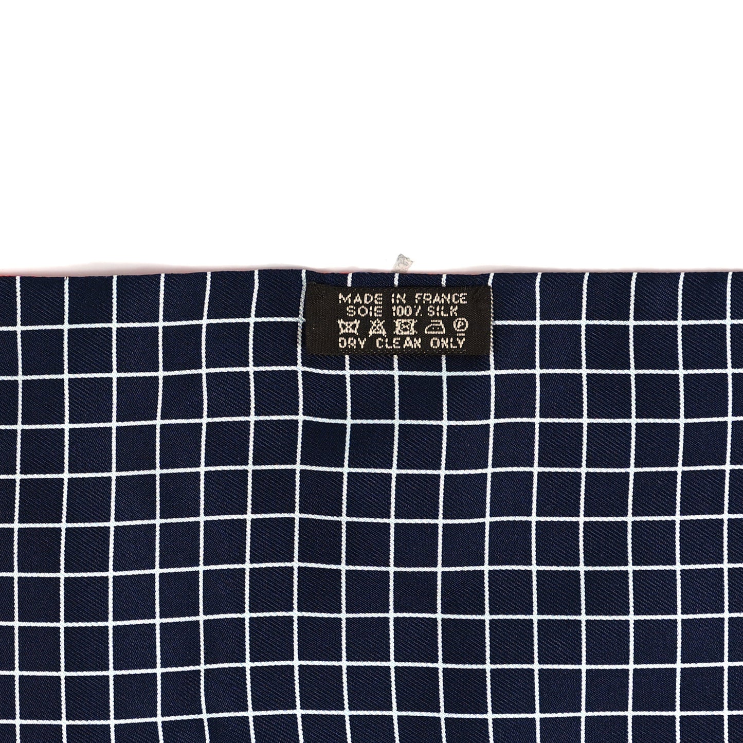 Silk Couvertures et Tenues de Jour a Carreaux Maxi Twilly Cut Vermillon Marine Ciel