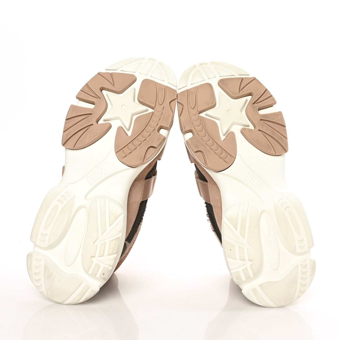 Technical Fabric Nylon Camouflage Womens D-Wander Sneakers 40 Nude