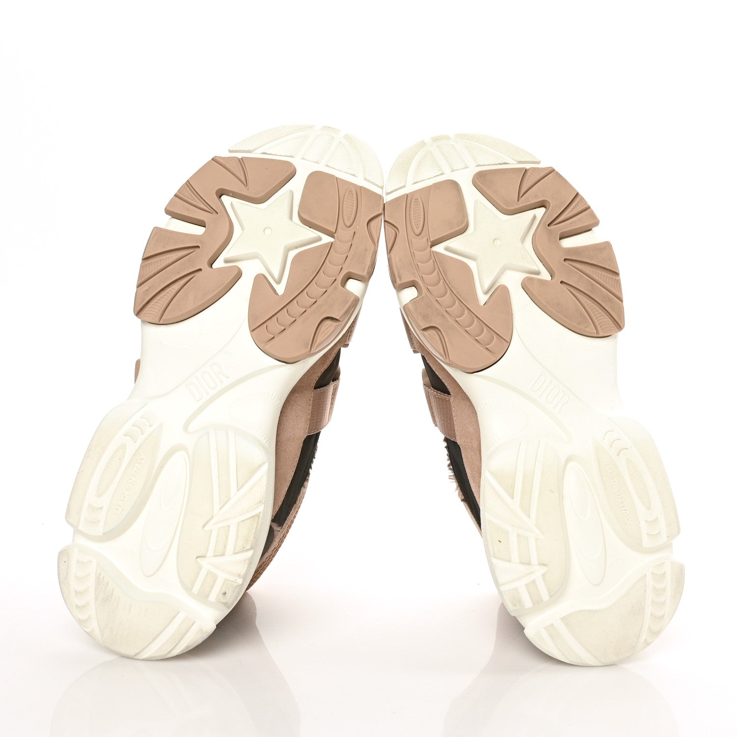 Christian Dior Technical Fabric Nylon Camouflage Womens D-Wander Sneakers 40 Nude 5 of 9