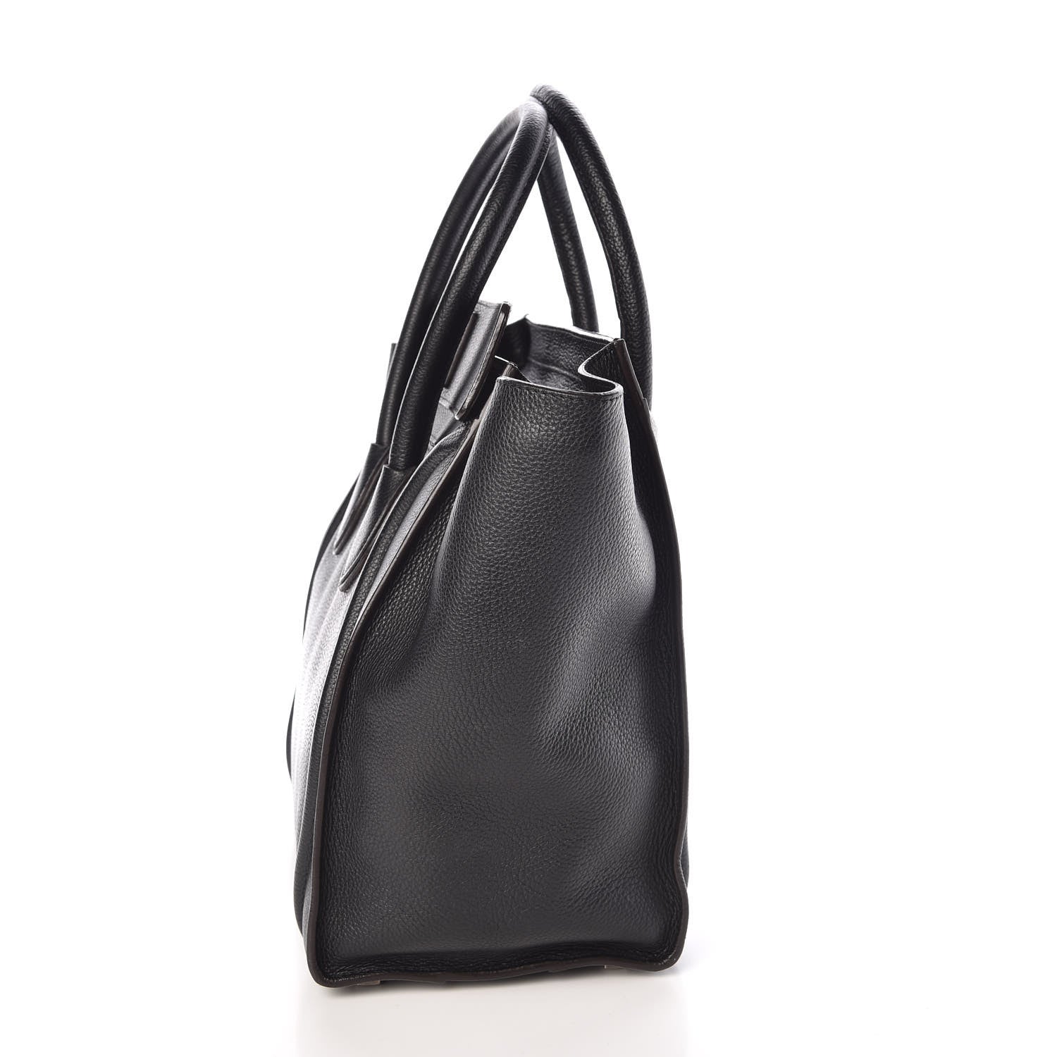 Celine Drummed Calfskin Mini Luggage Black 10 of 10