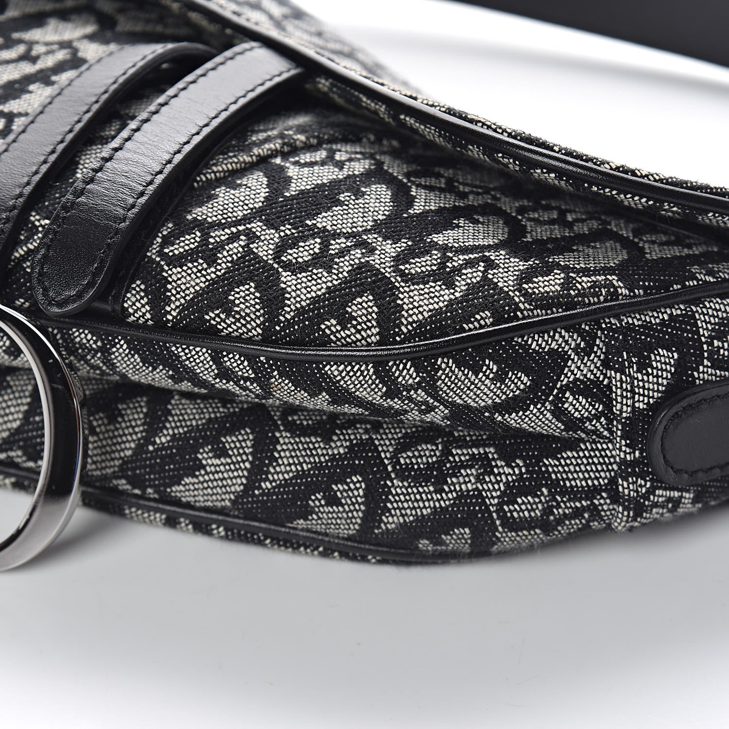 Christian Dior Monogram Saddle Bag Blue 9 of 9
