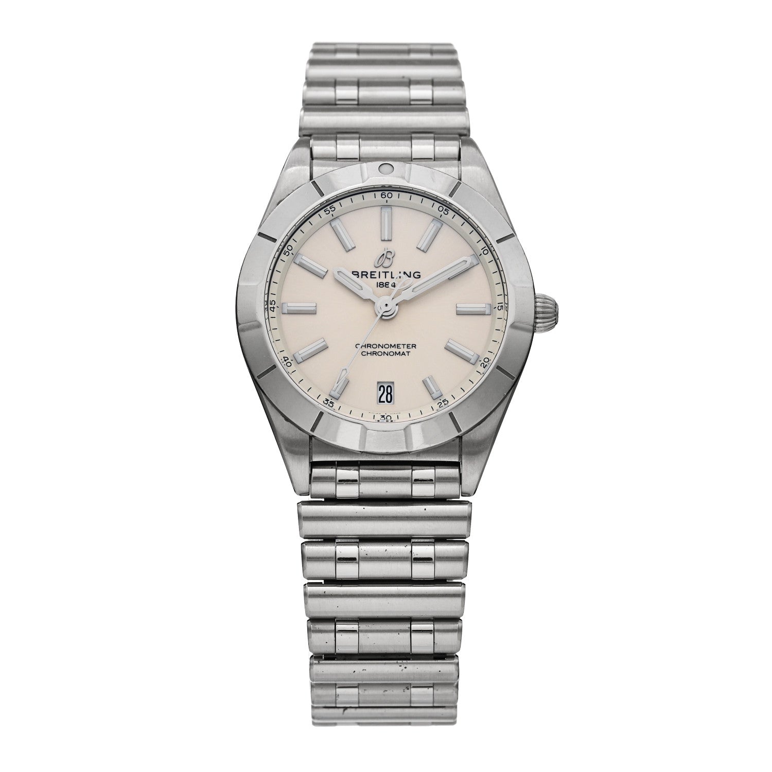 Breitling Stainless Steel 32mm Chronomat Quartz Watch White A77310101A2A1 1 of 5