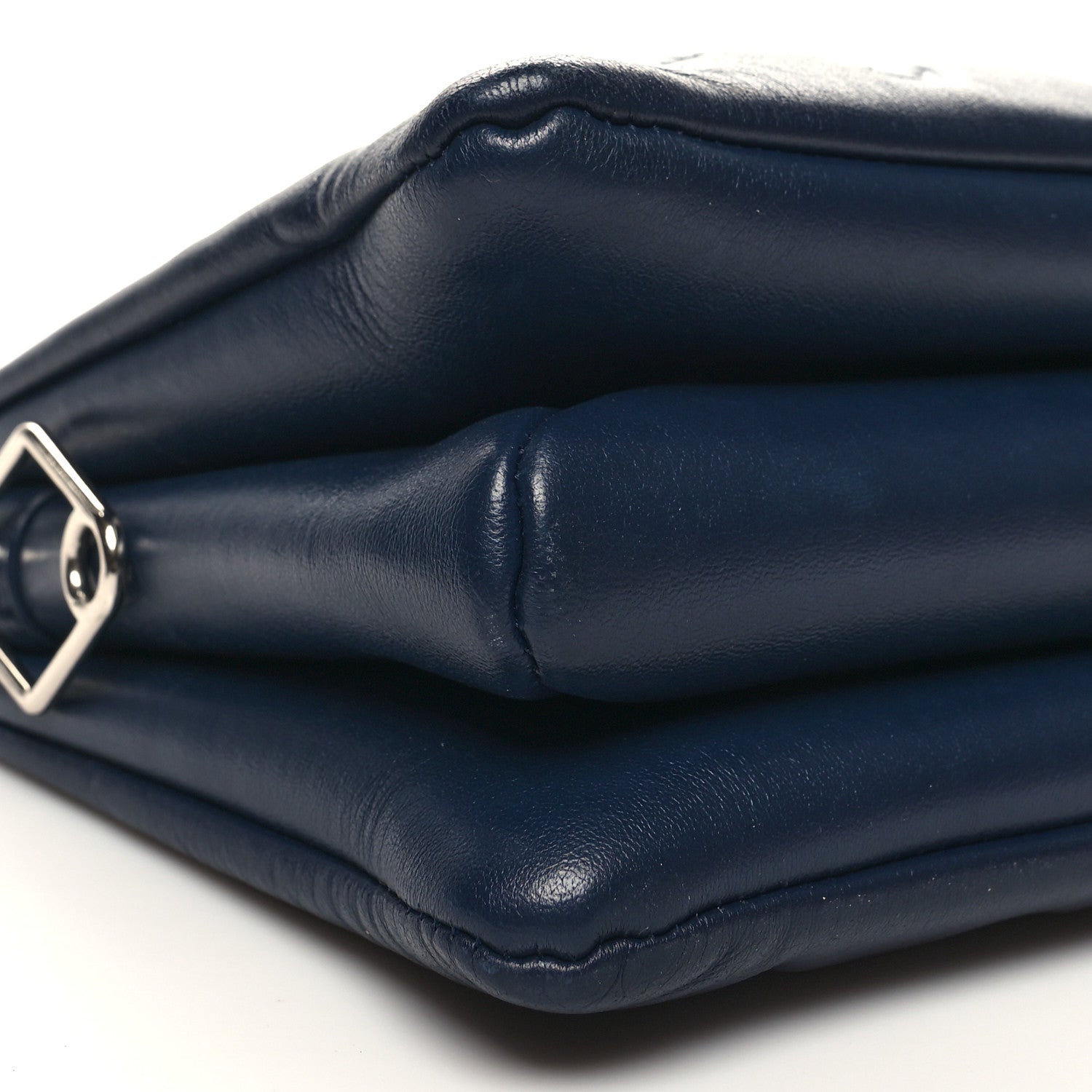 Louis Vuitton Lambskin Embossed Monogram Coussin PM Navy 10 of 11
