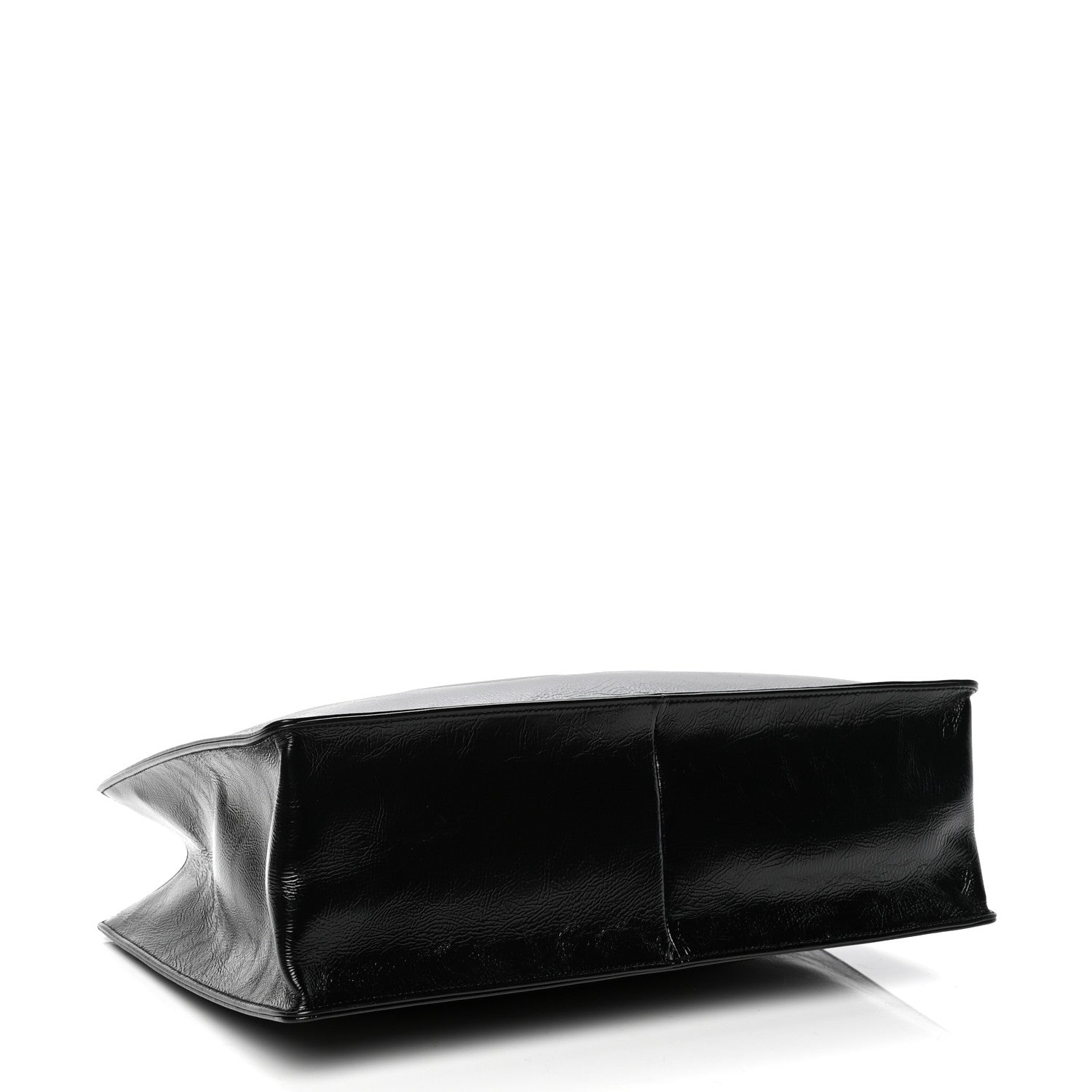 Chanel Shiny Aged Calfskin Shopping Bag Black 3 of 4
