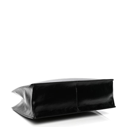 Chanel Shiny Aged Calfskin Shopping Bag Black 3 of 4