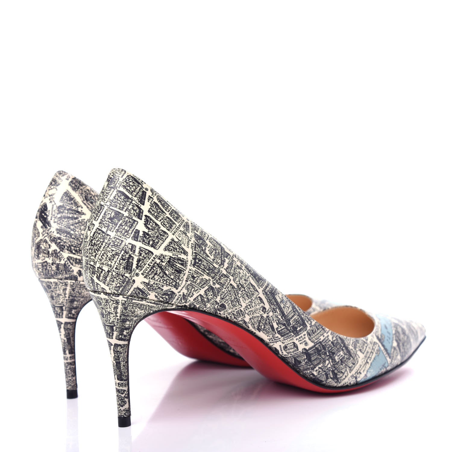 Christian Louboutin Pigalle Follies Plan De Paris 55 Pumps 39.5 Multicolor 4 of 9