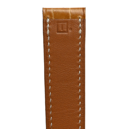Hermes Shiny Alligator Heure H Hour Watch Strap Gold 4 of 5