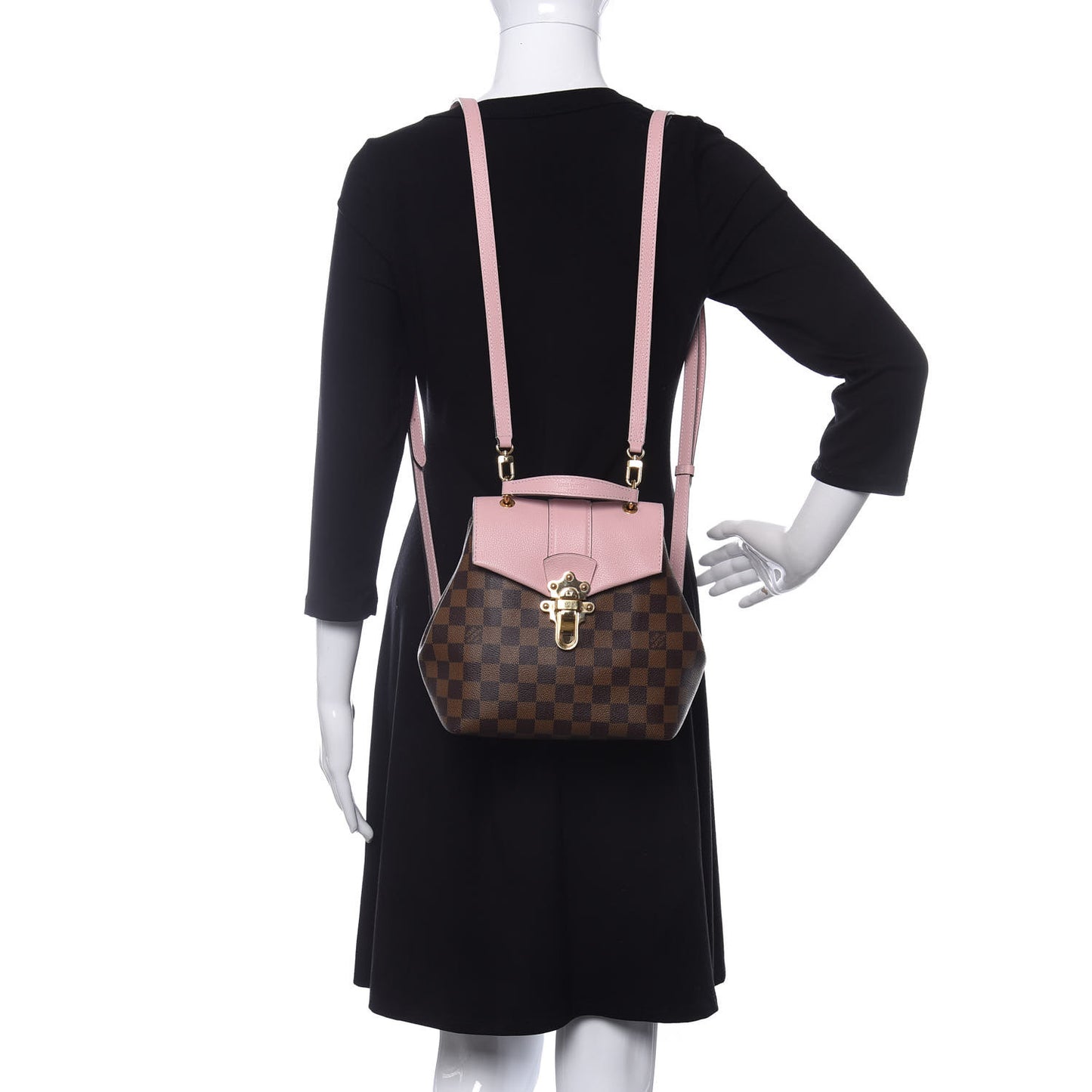 Damier Ebene Clapton Backpack Magnolia