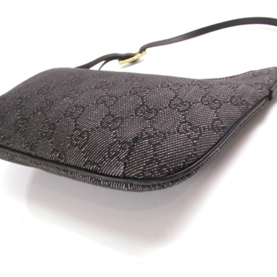 Gucci Denim Monogram Small Hobo 4 of 10