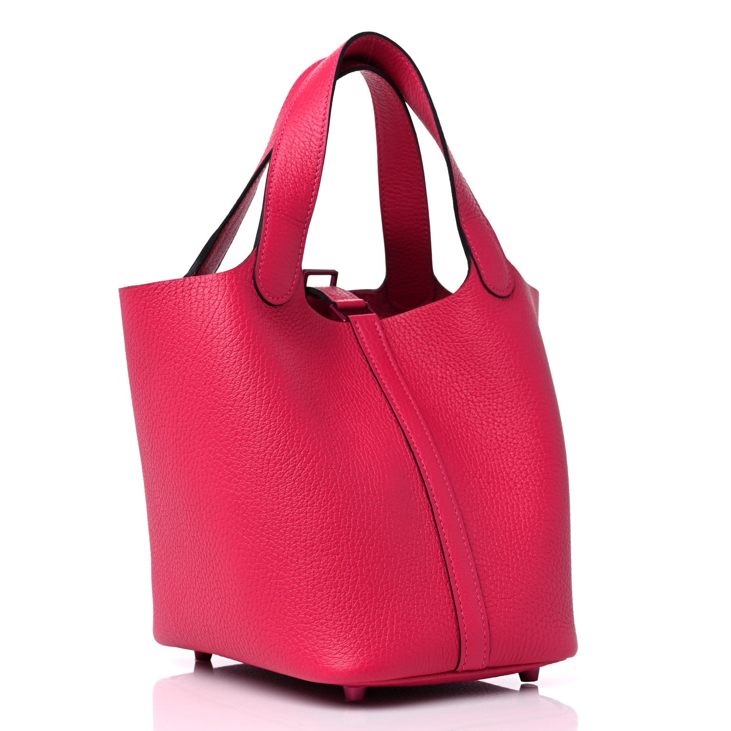 Hermes Taurillon Clemence Monochrome Picotin Lock 18 PM Rose Mexico 3 of 9