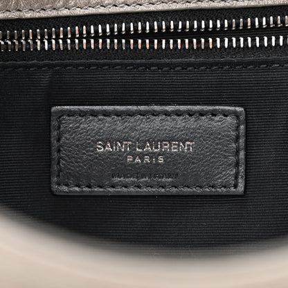 Saint Laurent Crinkled Calfskin Matelasse Monogram Medium Niki Chain Satchel Fog 6 of 11
