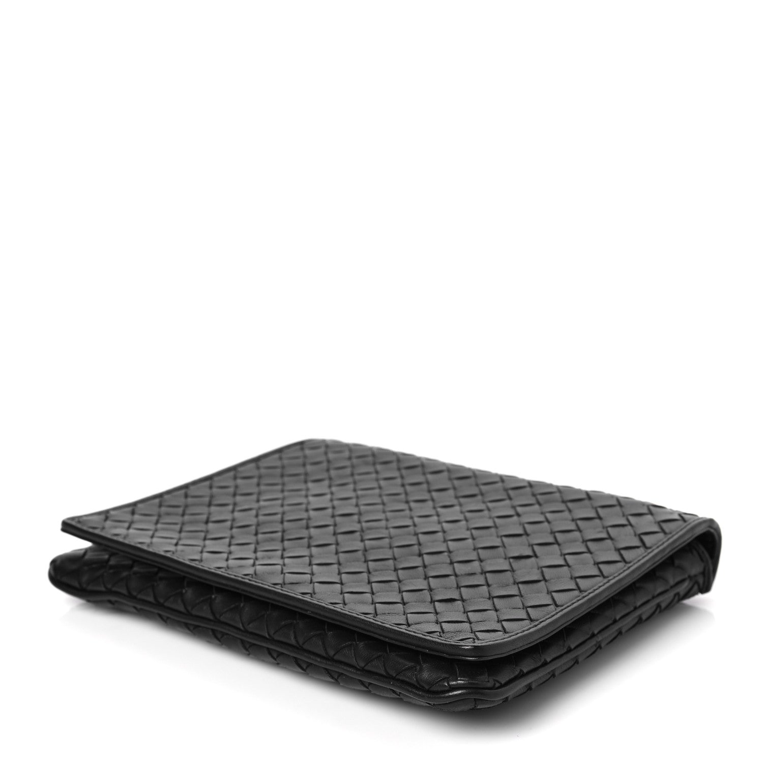 Bottega Veneta Nappa Intrecciato Crossbody Messenger Flap Black 7 of 9