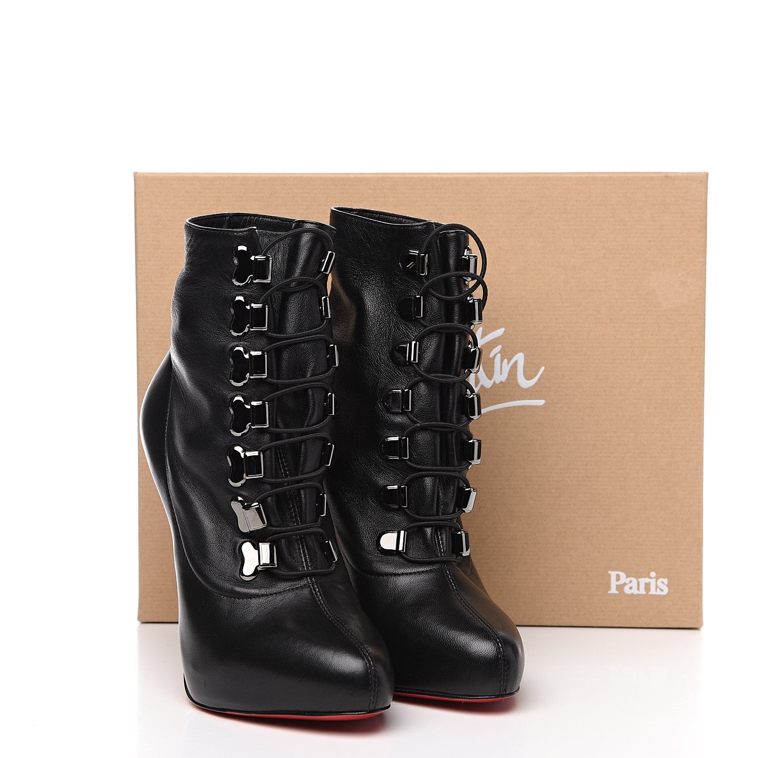 Christian Louboutin Nappa Troopista 120 Ankle Boots 36.5 Black 11 of 11