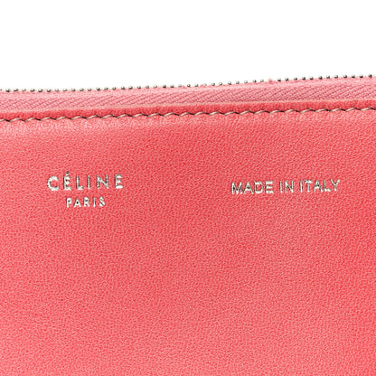 Celine Cloudy Lambskin Solo Zip Pouch Pink 6 of 11