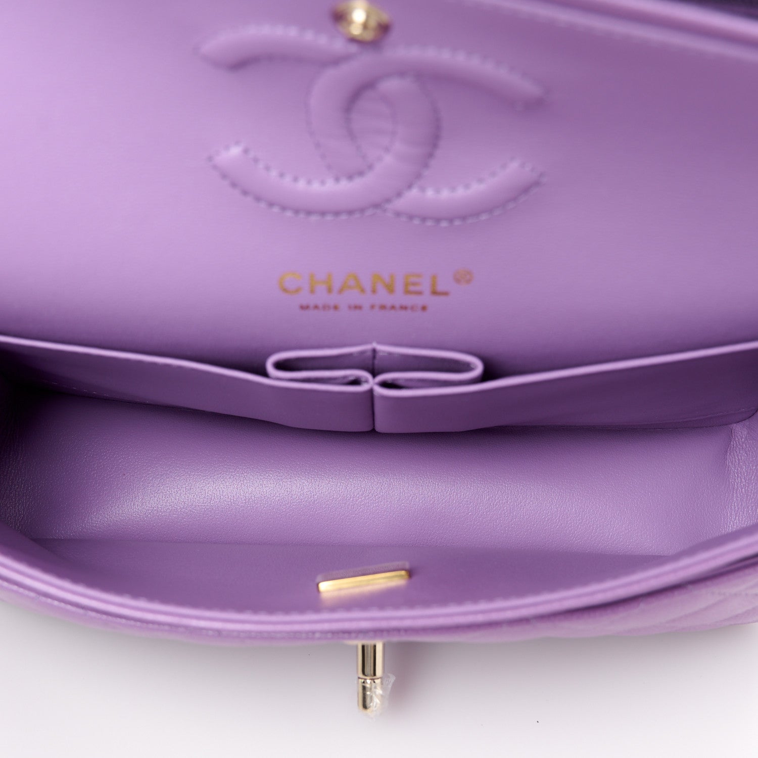 Chanel Caviar Quilted Small Double Flap Purple 5 of 12