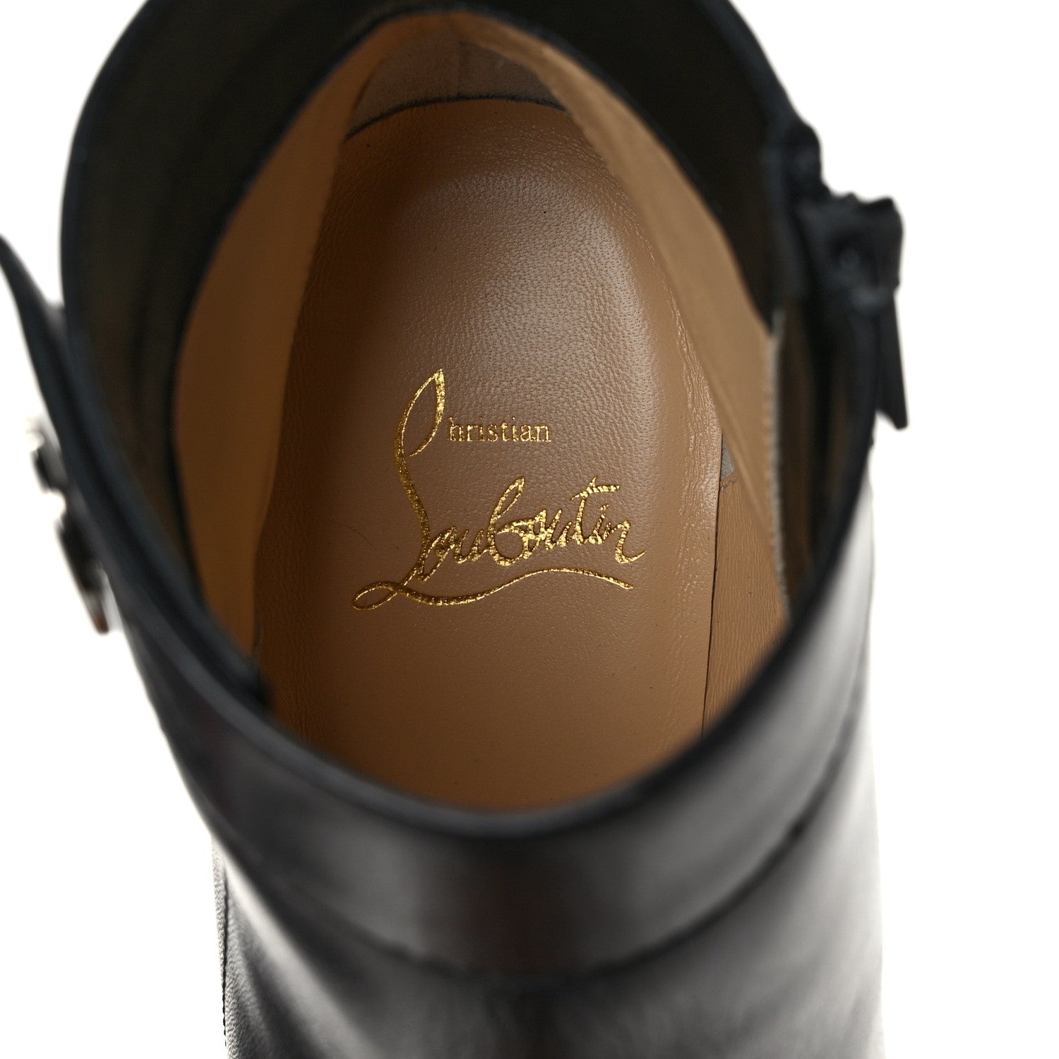 Christian Louboutin Calfskin Janis Alta 120 Booties 37 Black 7 of 9