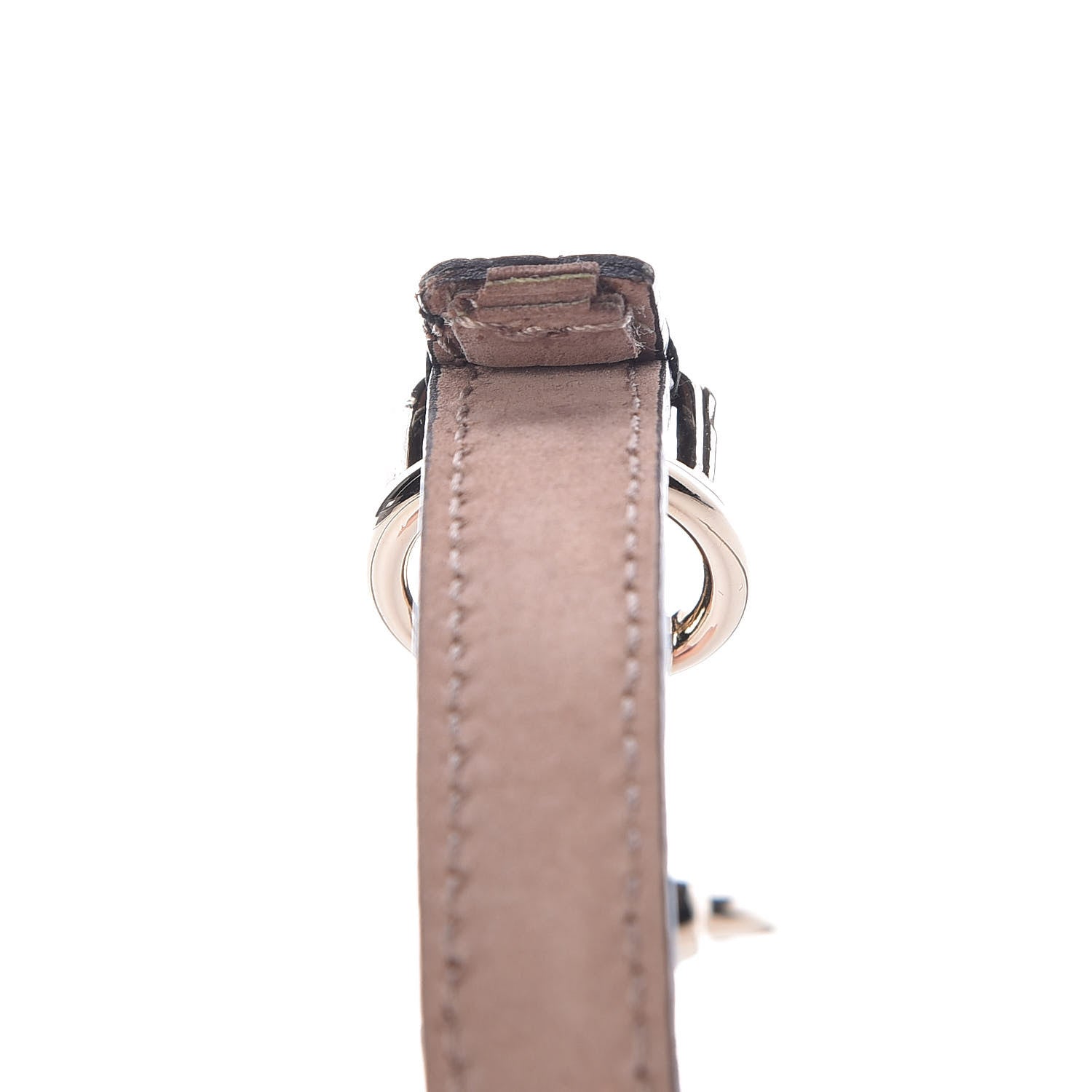 Gucci Calfskin Horsebit Skinny Belt 90 36 Black 7 of 8