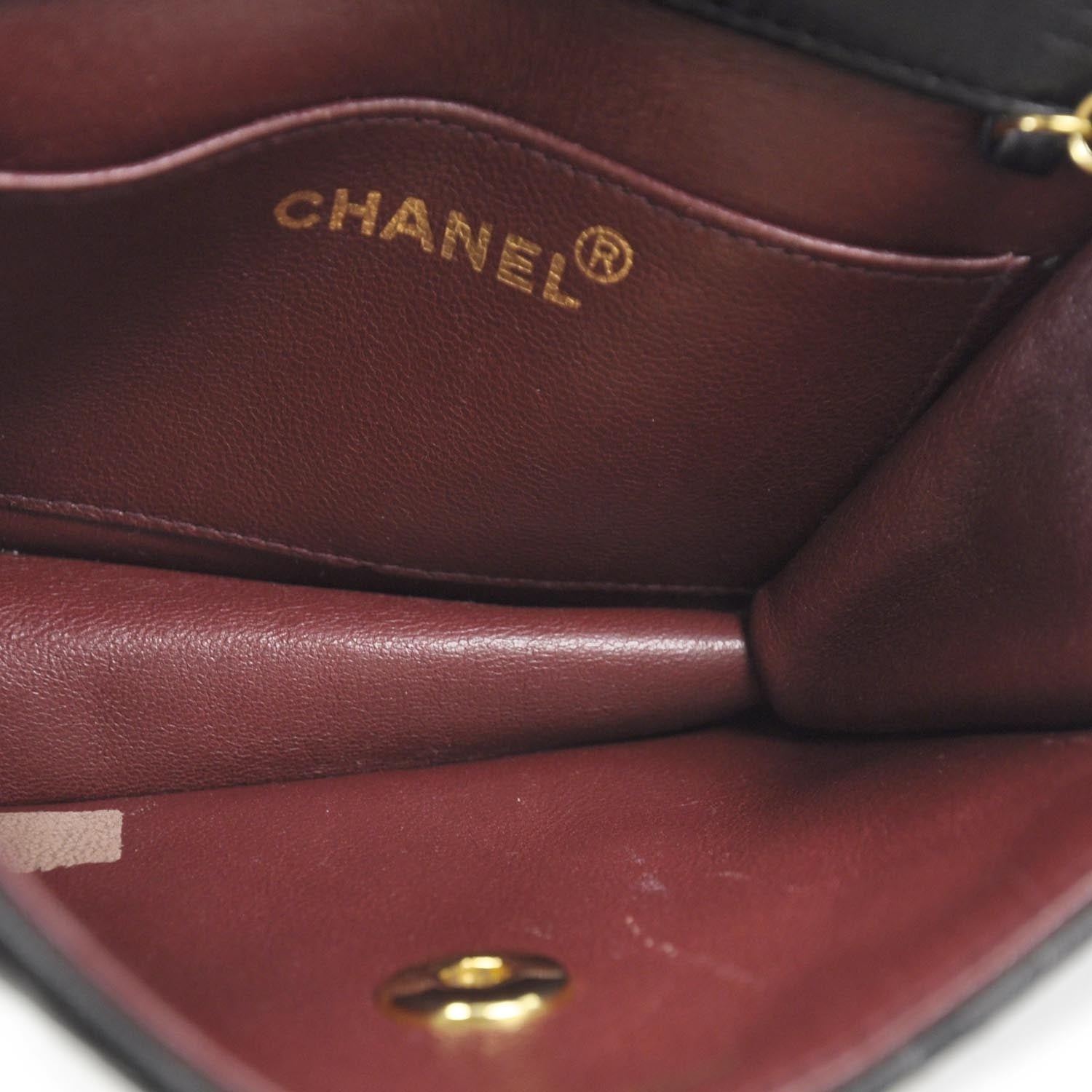 Chanel Lambskin Quilted Evening Flap Black 7 of 11