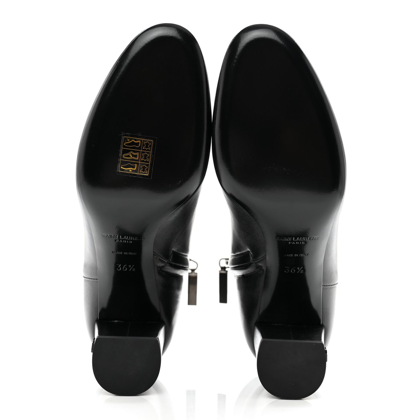 Nappa Vendome Loulou Ankle Zip Boot 36.5 Black