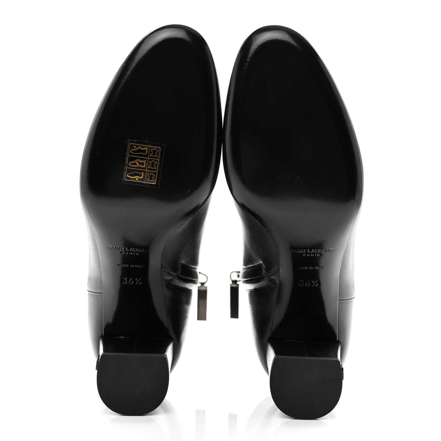 Saint Laurent Nappa Vendome Loulou Ankle Zip Boot 36.5 Black 5 of 9