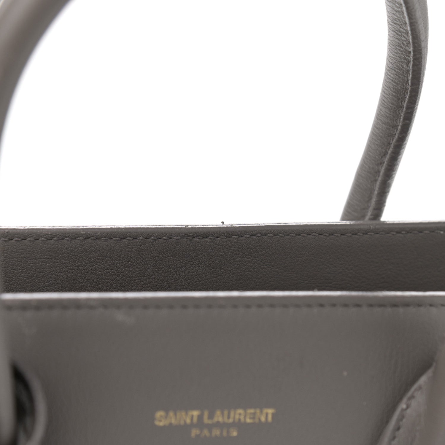 Saint Laurent Grained Calfskin Baby Sac De Jour Fog 12 of 17
