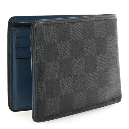 Louis Vuitton Damier Graphite Multiple Wallet Blue 3 of 6