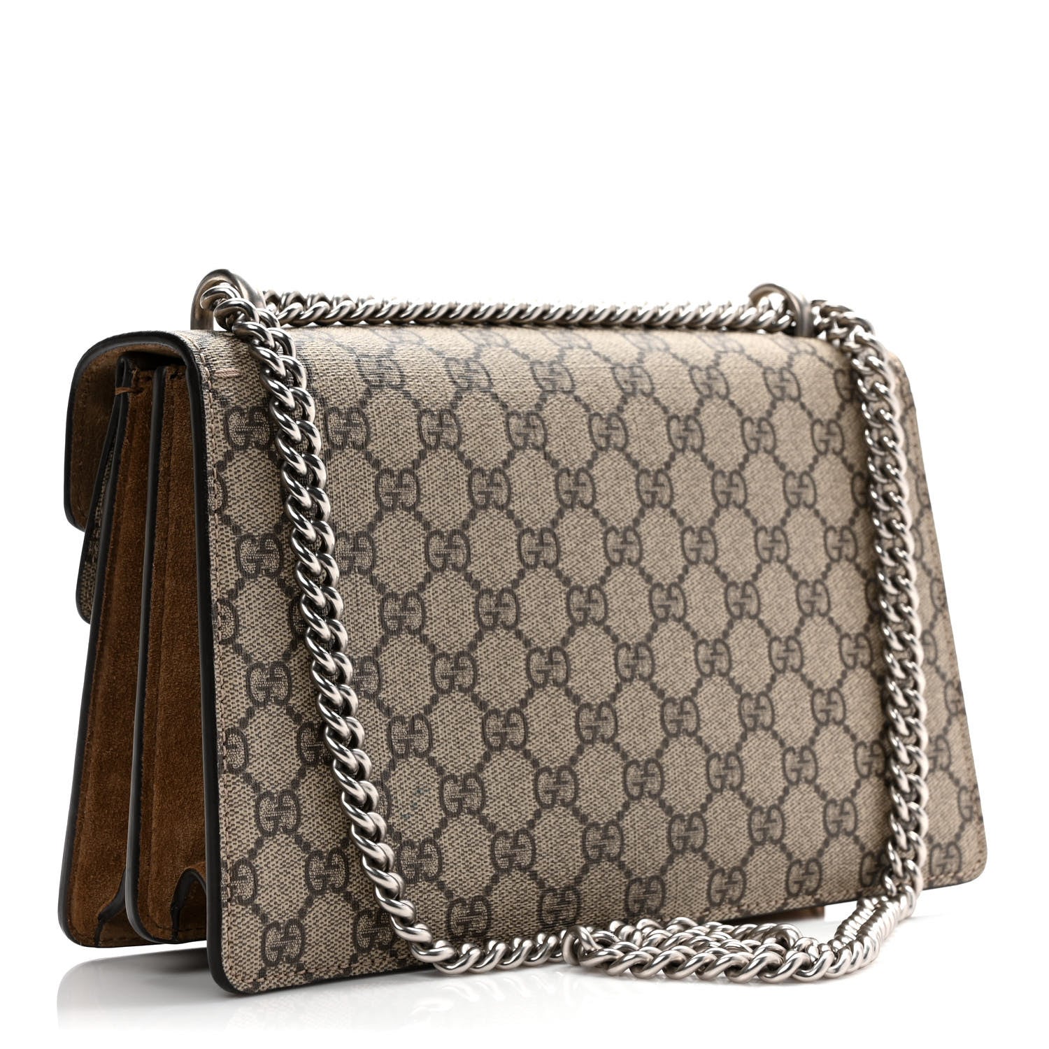 Gucci GG Supreme Monogram Small Dionysus Shoulder Bag Taupe 3 of 10