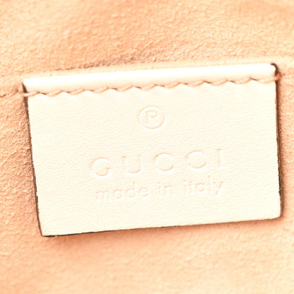 Gucci Calfskin Matelasse Small GG Marmont Chain Shoulder Bag White 6 of 12