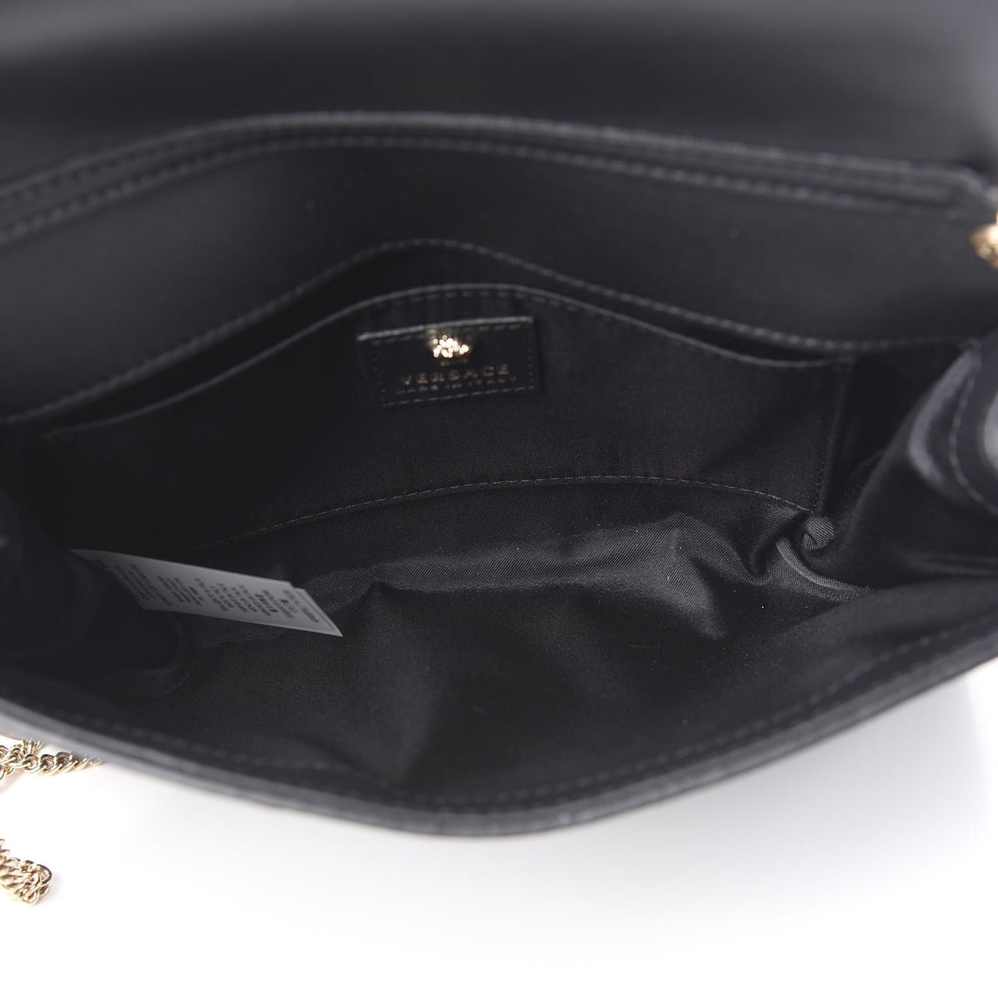 Vitello Palazzo Medusa Evening Clutch Bag Black