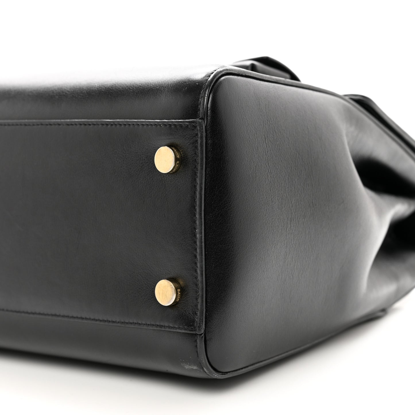 Calfskin Medium Moujik Top Handle Bag Black
