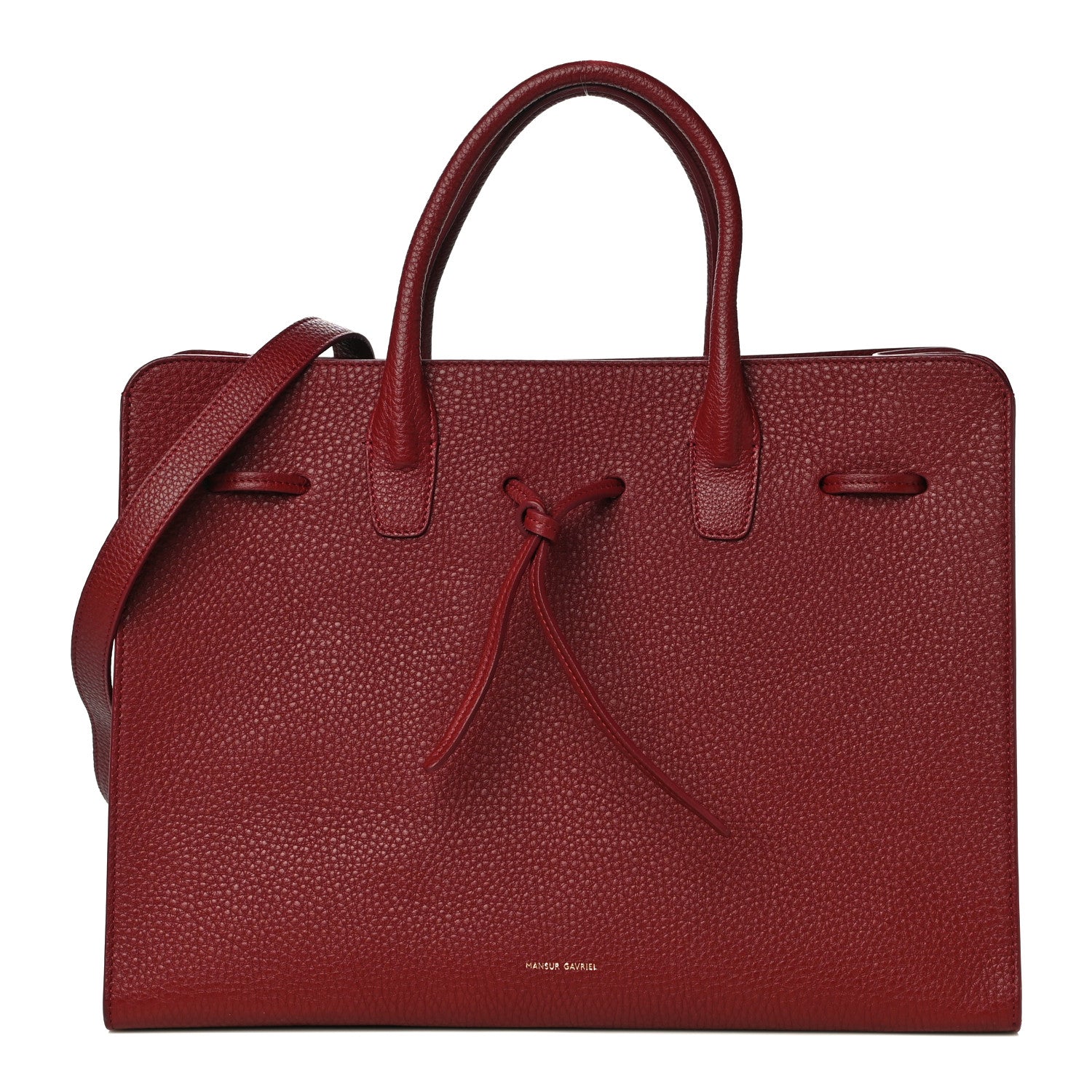 Mansur Gavriel Tumbled Calfskin Large Sun Bag Rococo 1 of 9