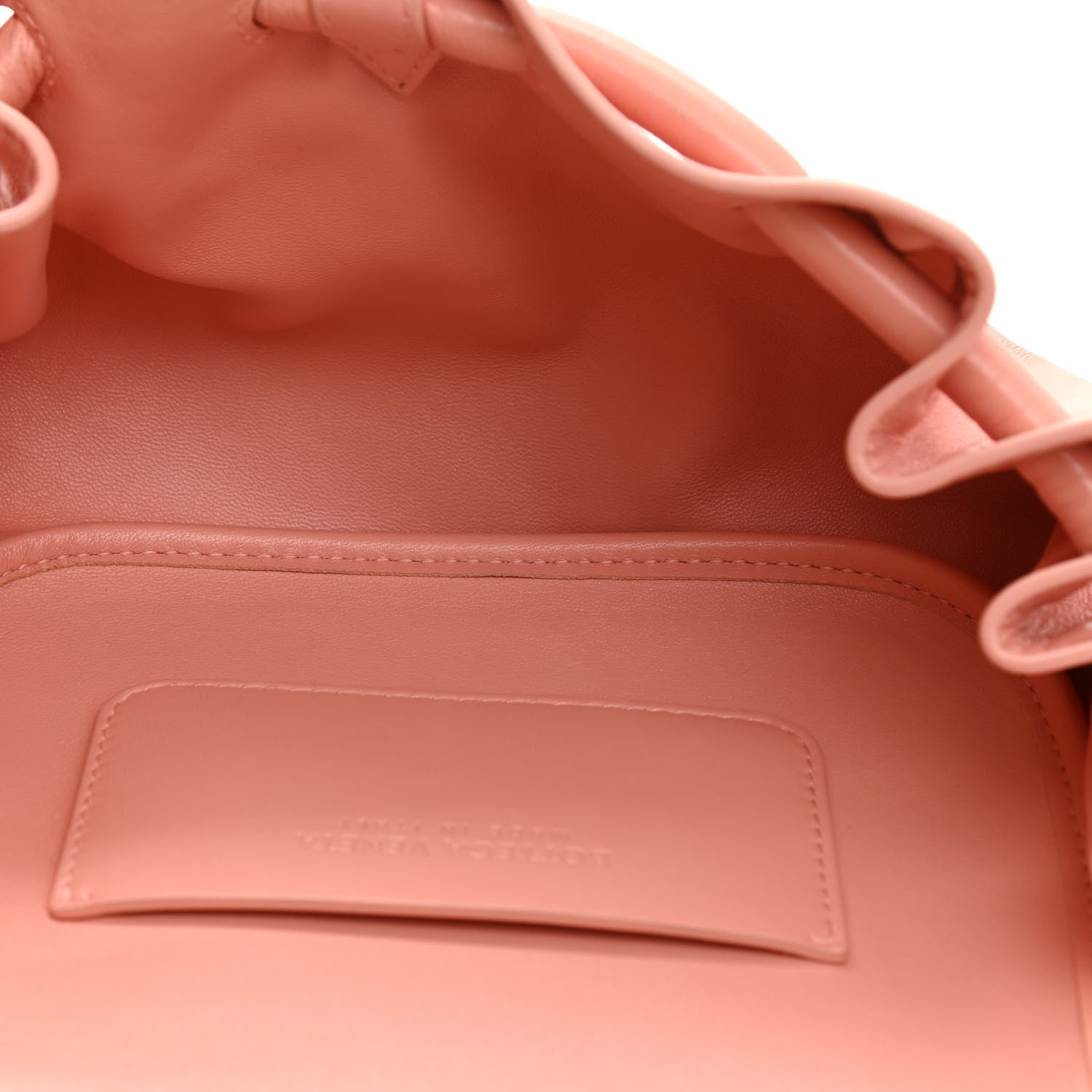 Bottega Veneta Lambskin Small Beak Triangle Flap Shoulder Bag Peachy Silver 5 of 10