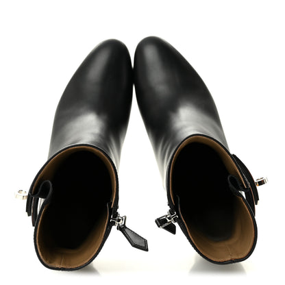 Hermes Calfskin Saint Germain Ankle Boots 36.5 Black 6 of 10
