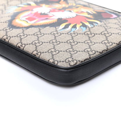 Gucci GG Supreme Monogram Angry Cat Zip Tablet Case 9 of 9