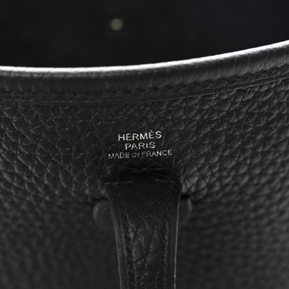 Hermes Taurillon Clemence Evelyne TPM Black 6 of 11
