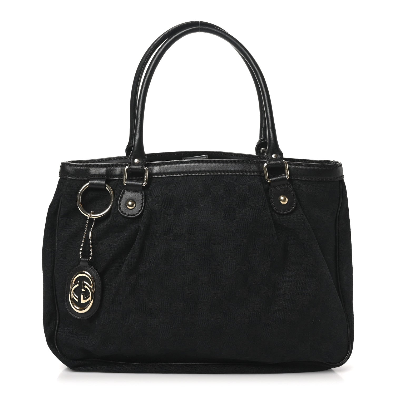 Gucci Monogram Medium Sukey Top Handle Tote Black 1 of 10
