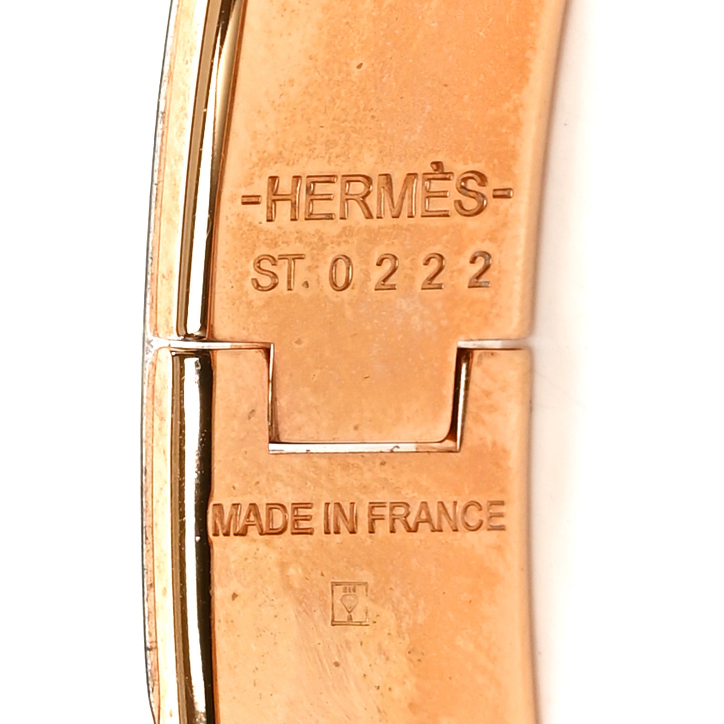 Enamel Narrow Clic Clac H Bracelet PM Black