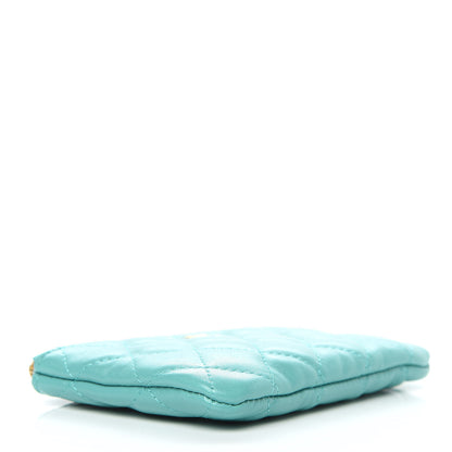 Chanel Lambskin Quilted Small Cosmetic Case Green 4 of 8