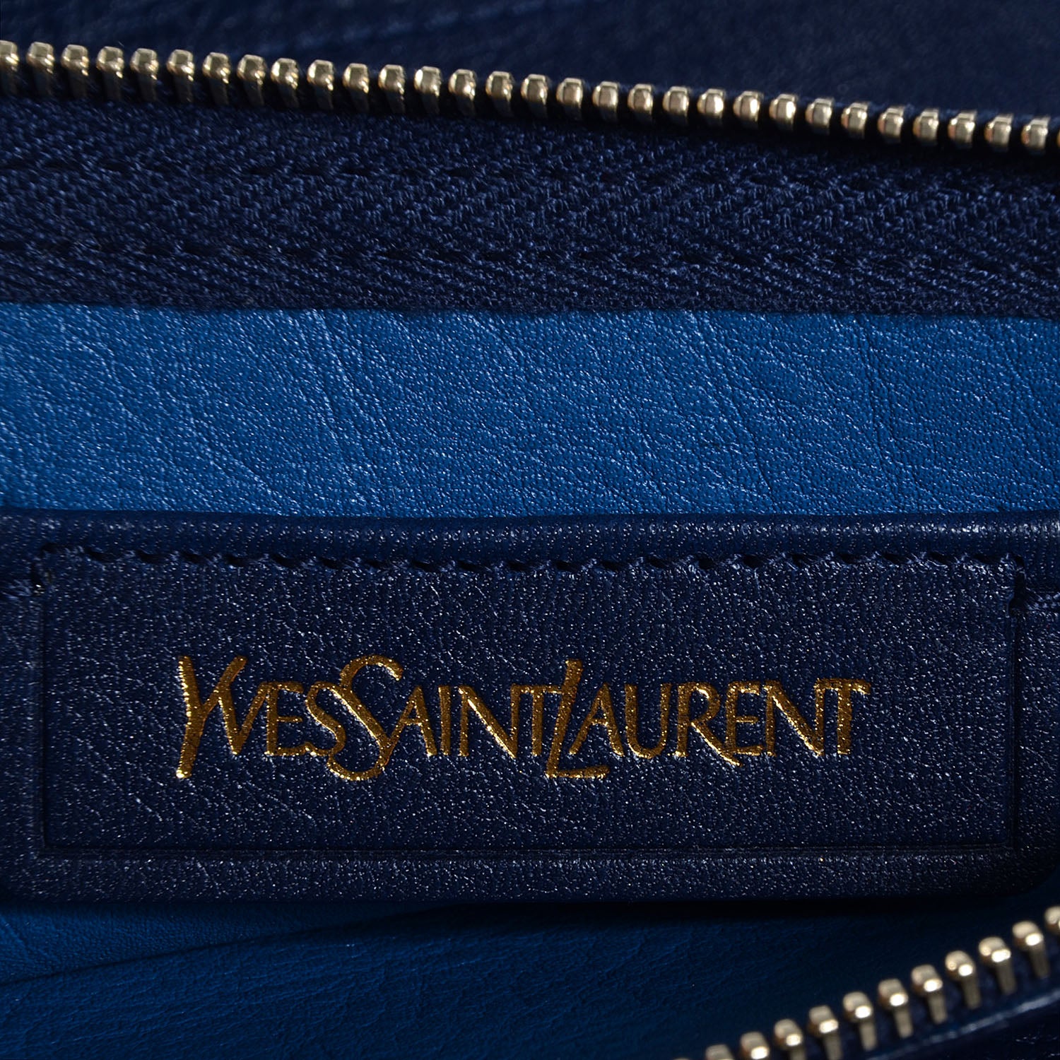 Saint Laurent Calfskin Large Neo Double Reversible Tote Navy 6 of 7