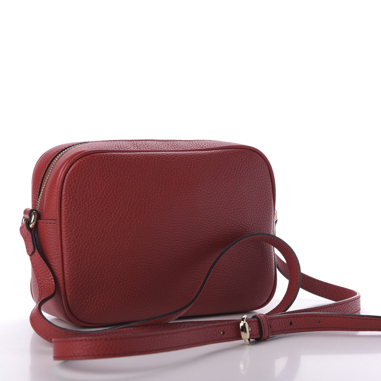 Pebbled Calfskin Small Soho Disco Bag Tabasco Red