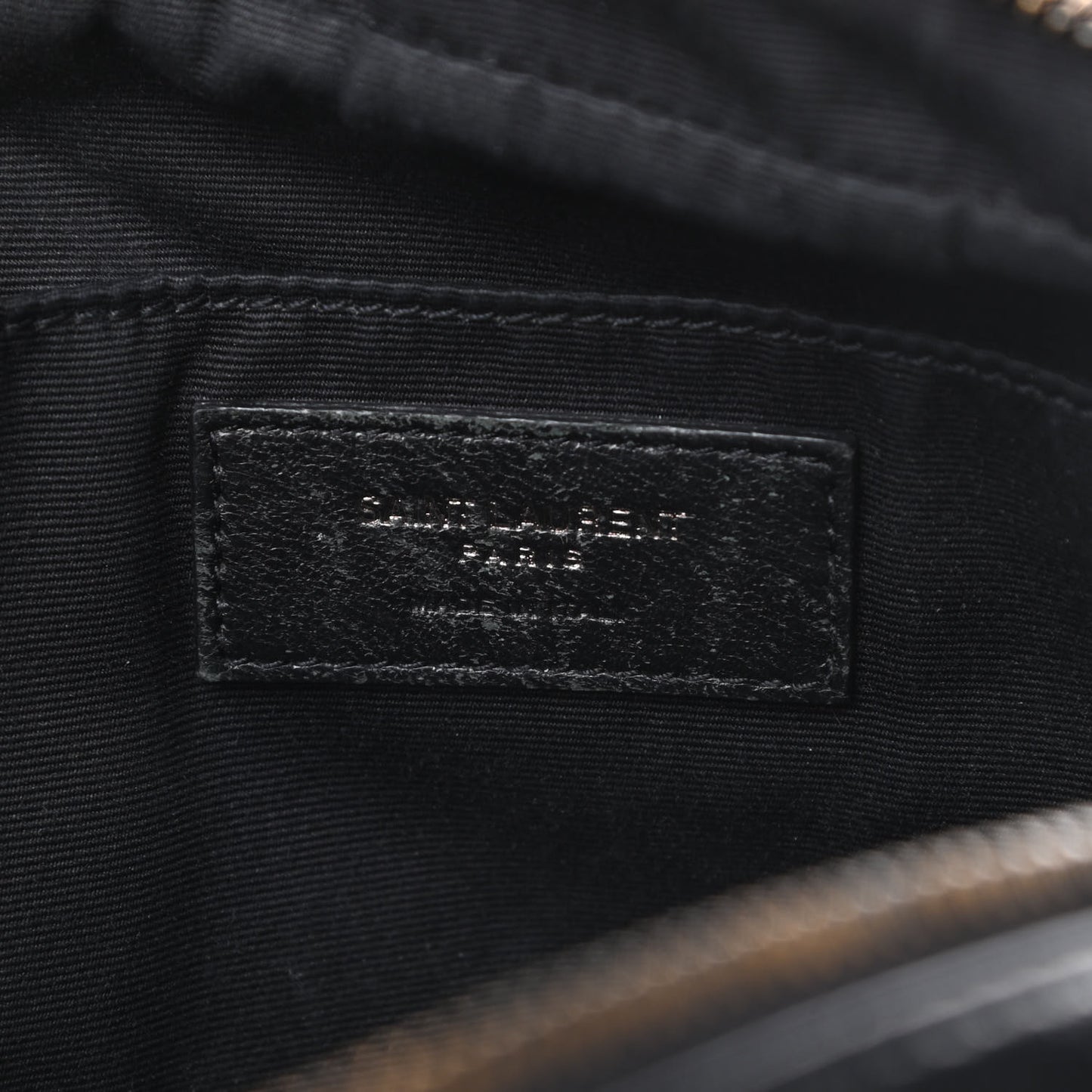 Calfskin Matelasse Monogram Lou Camera Bag Black